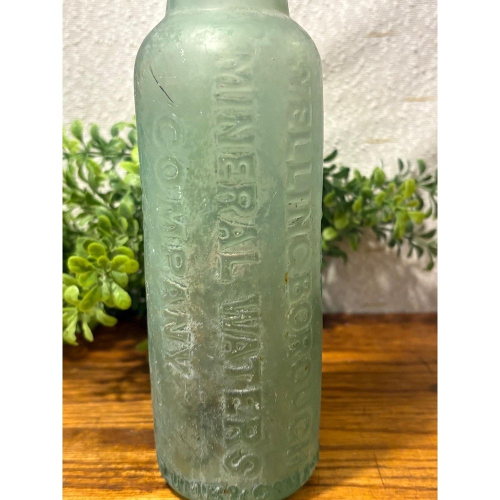 Antique Wellingborough Mineral Waters Unicorn Crown Bottle